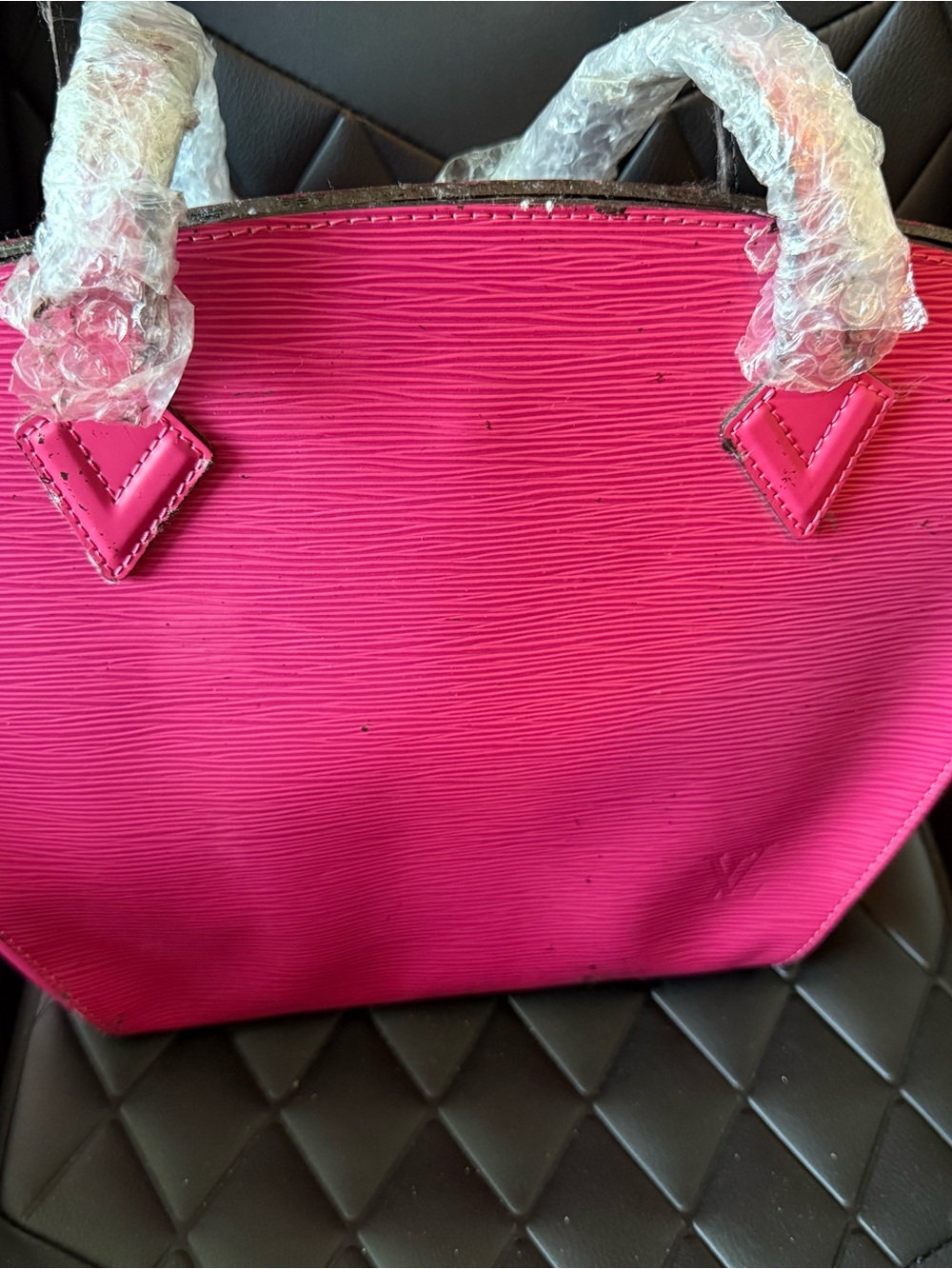 Louis Vuitton Hot Pink Epi Dome Tote